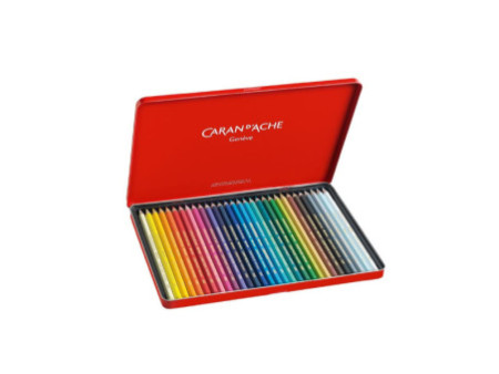CARAN D'ACHE Crayons de couleur SUPRACOLOR, étui métal de 30
