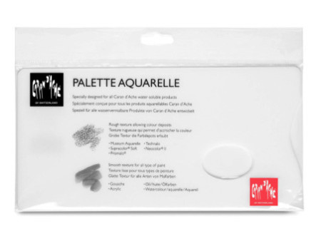 CARAN D'ACHE Palette Aquarelle, en Plexiglas, blanc