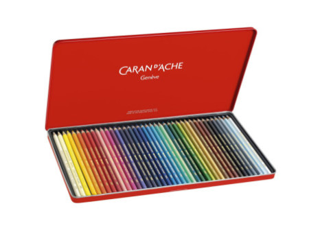 CARAN D'ACHE Crayons de couleur SUPRACOLOR, étui métal de 40