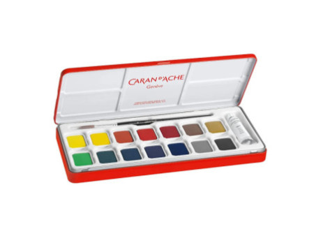 CARAN D'ACHE Gouache GOUACHE STUDIO, en tablettes, étui