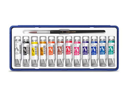 CARAN D'ACHE Gouache GOUACHE STUDIO, en tubes, étui de 12