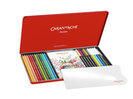 CARAN D'ACHE Set de dessin 'SET BOTANIQUE', 24 pièces