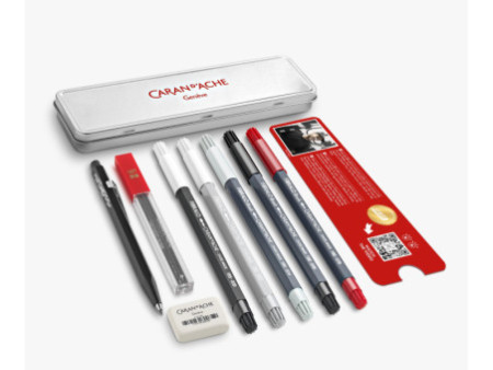 CARAN D'ACHE Set créatif nomade 'RYLSEE', 8 pièces