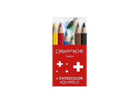 CARAN D'ACHE 1/2 Crayons de couleur SWISSCOLOR Aquarelle