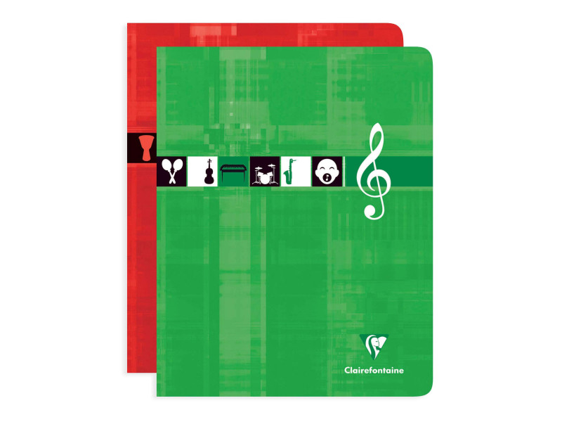 Clairefontaine Cahier piqûre Musique & Chant, 170 x 220 mm