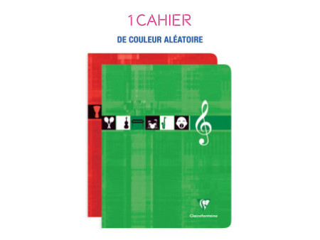 Clairefontaine Cahier piqûre Musique & Chant, 170 x 220 mm