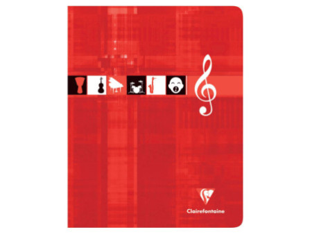 Clairefontaine Cahier piqûre Musique & Chant, 170 x 220 mm