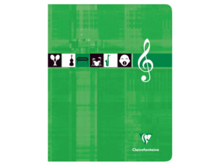 Clairefontaine Cahier piqûre Musique & Chant, 170 x 220 mm