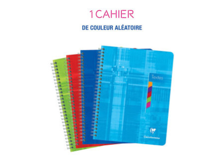 Clairefontaine Cahier de textes spirale, 170 x 220 mm, séyès