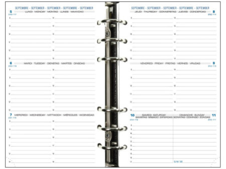 EXACOMPTA Recharge Exatime 17, 2025/2026, 1 semaine/2 pages