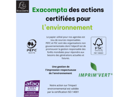 EXACOMPTA Recharge Clairtime, 2025/2026, journalier