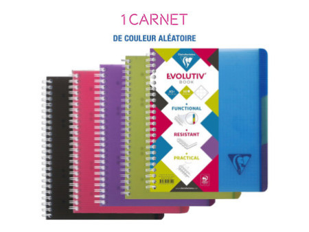 Clairefontaine Cahier Evolutiv'book, A5+, quadrillé 5x5