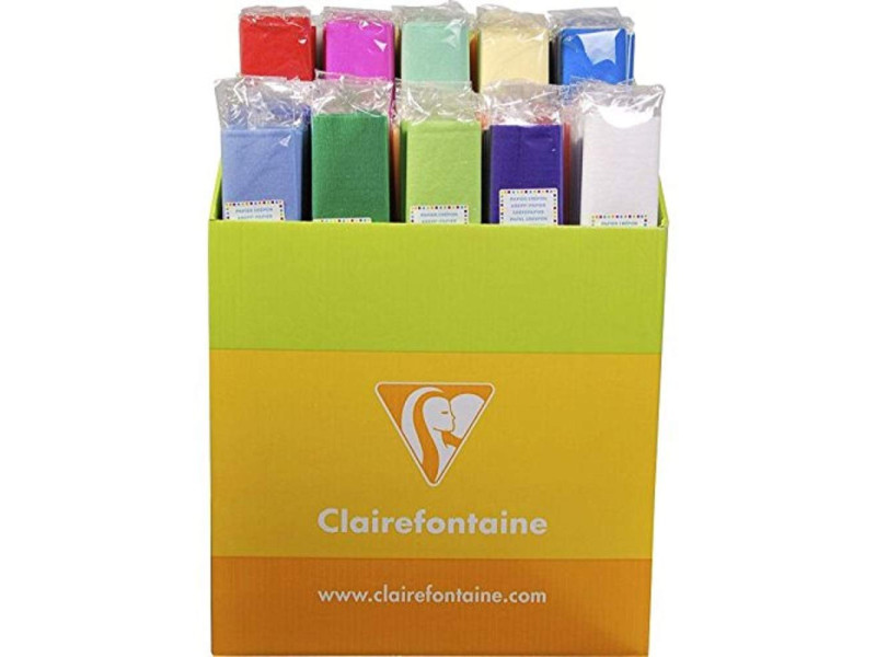 Clairefontaine Papier crépon, (l)500 x (L)2.500 mm, display