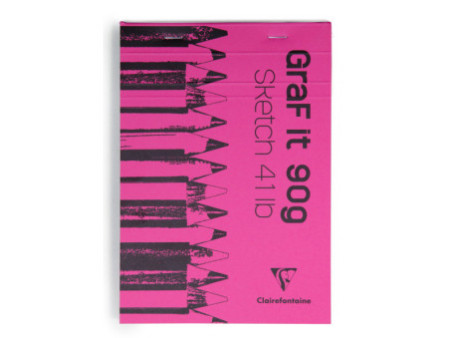 Clairefontaine Bloc à croquis GRAF'IT, A5, assorti