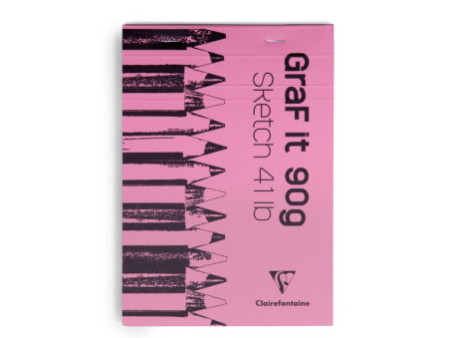 Clairefontaine Bloc à croquis GRAF'IT, A5, assorti