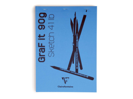 Clairefontaine Bloc à croquis GRAF'IT, A4, assorti