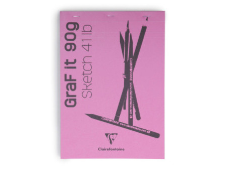 Clairefontaine Bloc à croquis GRAF'IT, A4, assorti