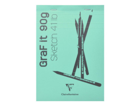 Clairefontaine Bloc à croquis GRAF'IT, A4, assorti