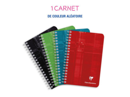 Clairefontaine Carnet à spirale, 110 x 170 mm, quadrillé 5x5