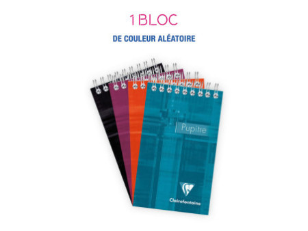 Clairefontaine Bloc spiralé, 85 x 140 mm, quadrillé 5/5