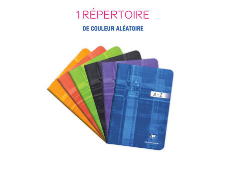 Clairefontaine Répertoire vocabulaire, piqûre, A5, ligné