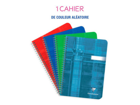 Clairefontaine Cahier à spirale, 148 x 210 mm, uni
