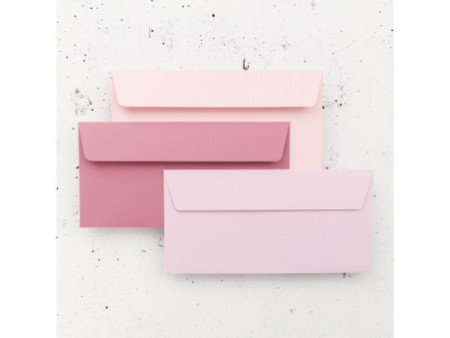 Pollen by Clairefontaine Enveloppes DL, rose hortensia