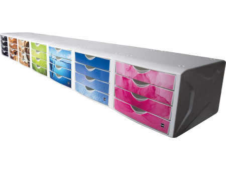 helit Module de classement the chameleon, décor dark hexagon