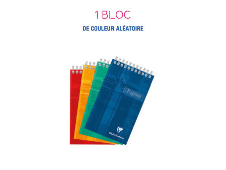 Clairefontaine Bloc spiralé, 105 x 170 mm, quadrillé 5/5
