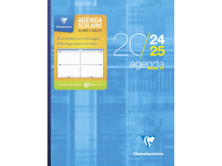 Clairefontaine Agenda scolaire WHEN 17, 2025/2026