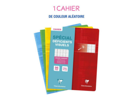 Clairefontaine Cahier piqûre 170 x 220 mm, Seyès 2,5 agrandi
