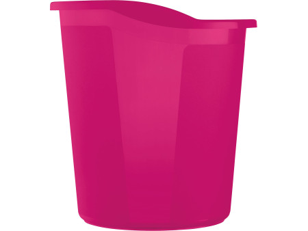 helit Corbeille à papier 'the joy', PP, 13 litres, rose