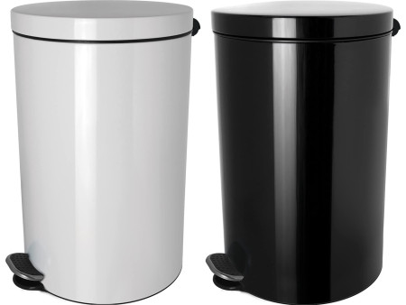helit Poubelle cosmétique à pédale avec ions d'argent