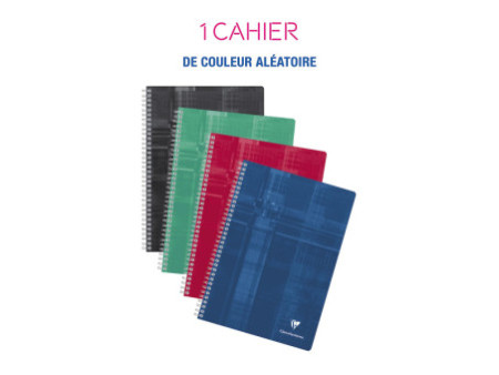 Clairefontaine Cahier à spirale, A4, quadrillé 5/5,360 pages