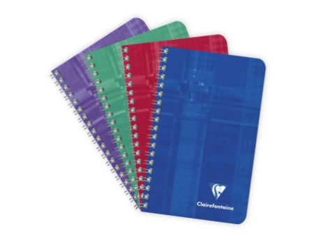 Clairefontaine Carnet à spirale, 75 x 120 mm, quadrillé 5x5