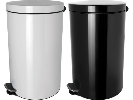 helit Poubelle cosmétique à pédale avec ions d'argent