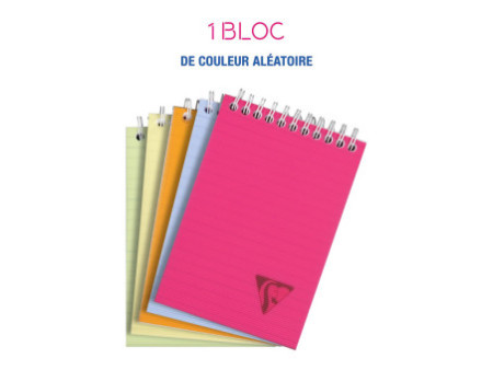 Clairefontaine Bloc reliure intégrale LINICOLOR, A6, 5/5