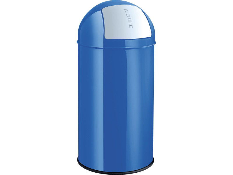 helit Poubelle en métal 'the dome', 30 litres, bleu