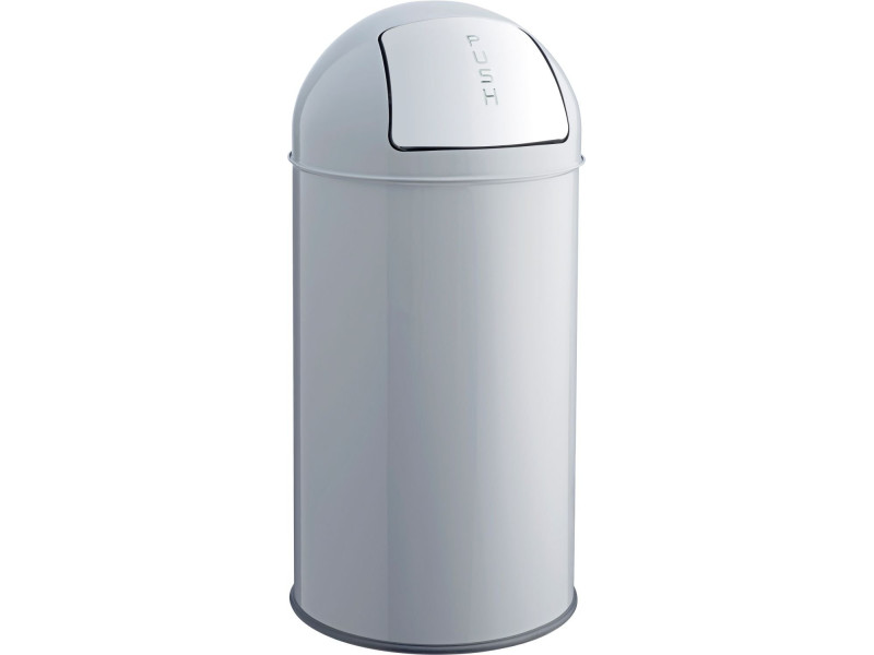 helit Poubelle en métal 'the dome', 30 litres, gris moyen