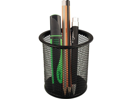 helit Pot à crayons 'the round network', noir