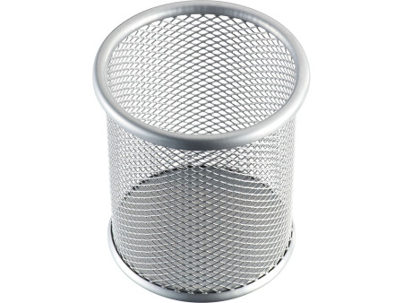 helit Pot à crayons 'the round network', argent