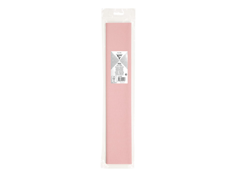 Clairefontaine Papier crépon, rose pâle