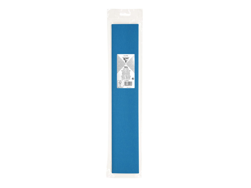 Clairefontaine Papier crépon, bleu pétrole