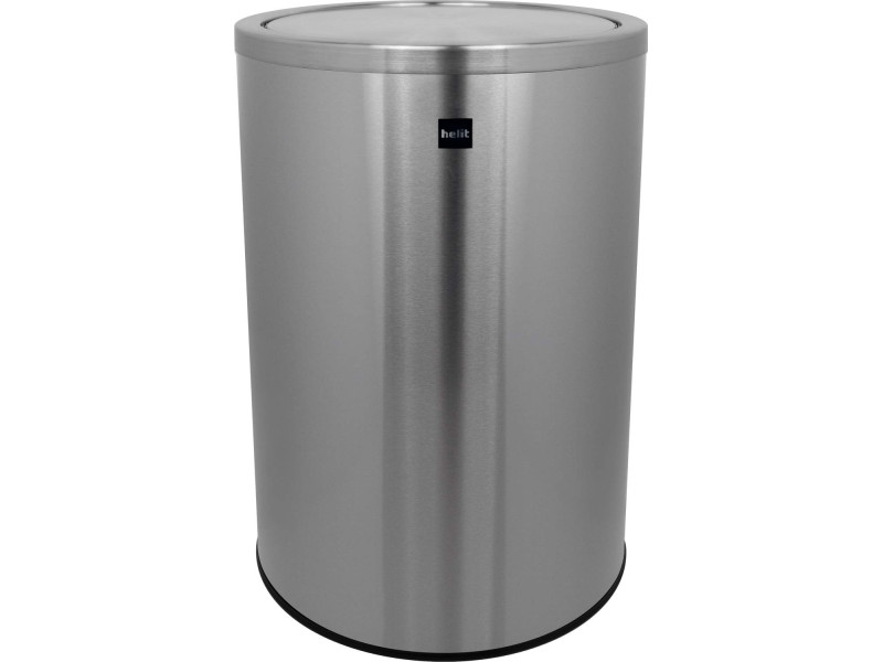 Helit Poubelle 'the swing', 50 litres, acier inox, argent
