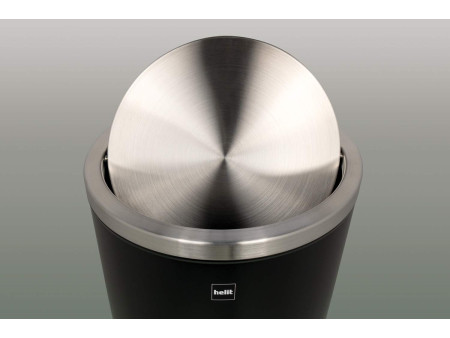 Helit Poubelle 'the swing', 50 litres, acier inox, argent