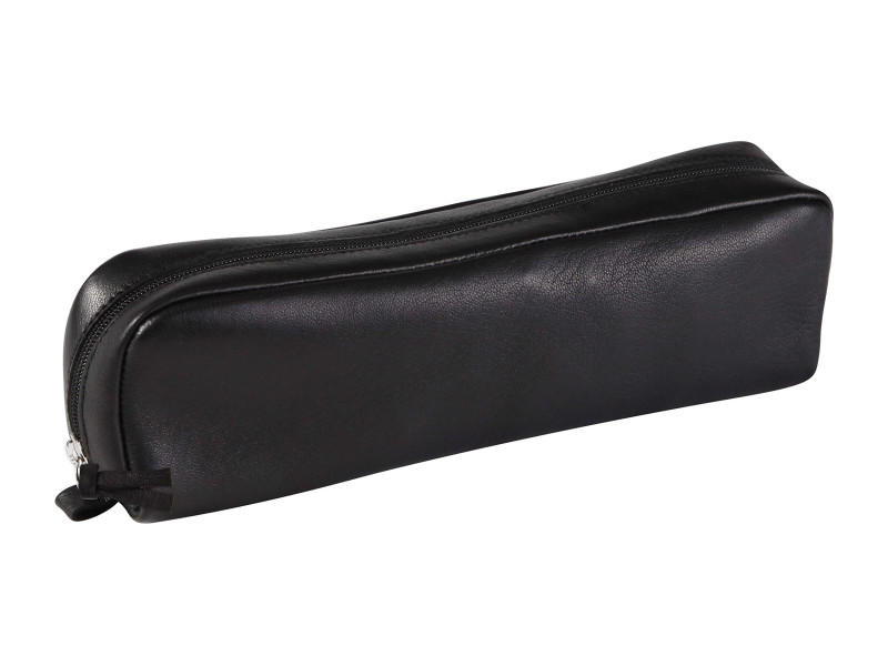 Clairefontaine Trousse rectangulaire, cuir noir