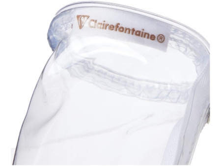 Clairefontaine Trousse ronde, plastique, transparent
