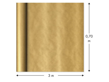 Clairefontaine Papier d'emballage 'Color', 700 mm x 3 m, or
