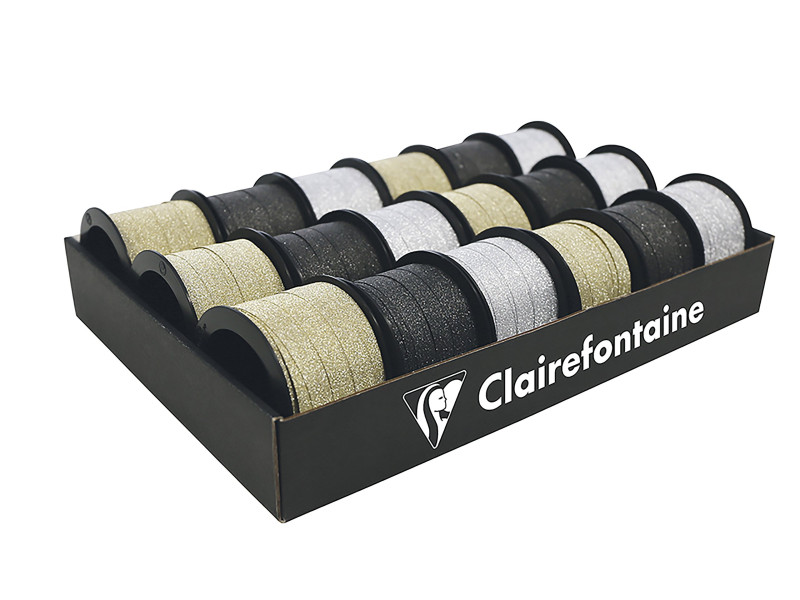 Clairefontaine Bolduc sur bobine 'Fantasy', glitter