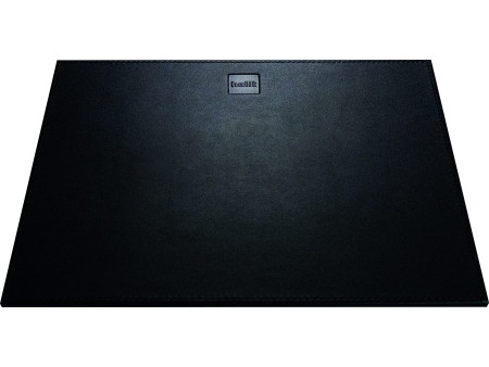 helit Tapis de souris 'the leather pad', en cuir, noir